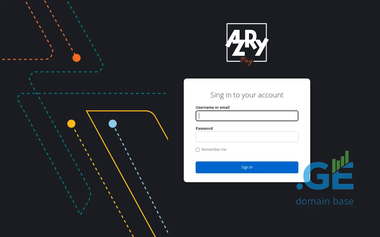 Screenshot of the site azrypay.ge