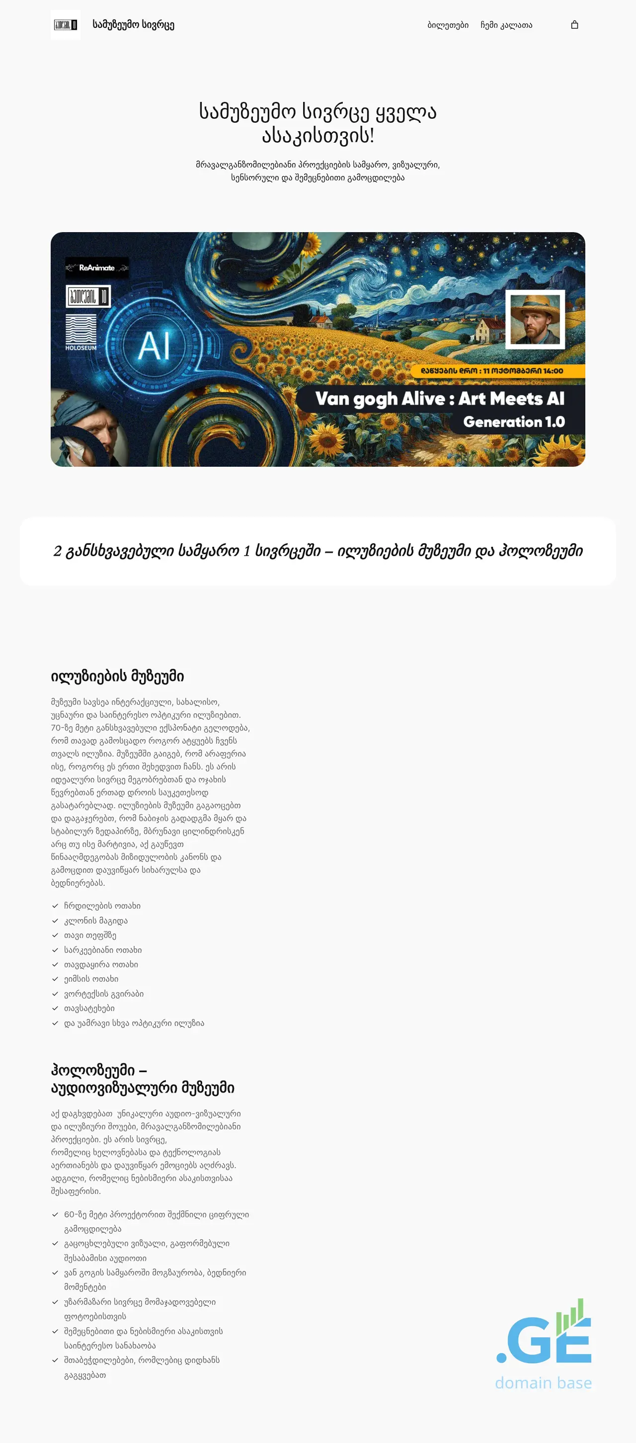 Screenshot of the site b10.ge