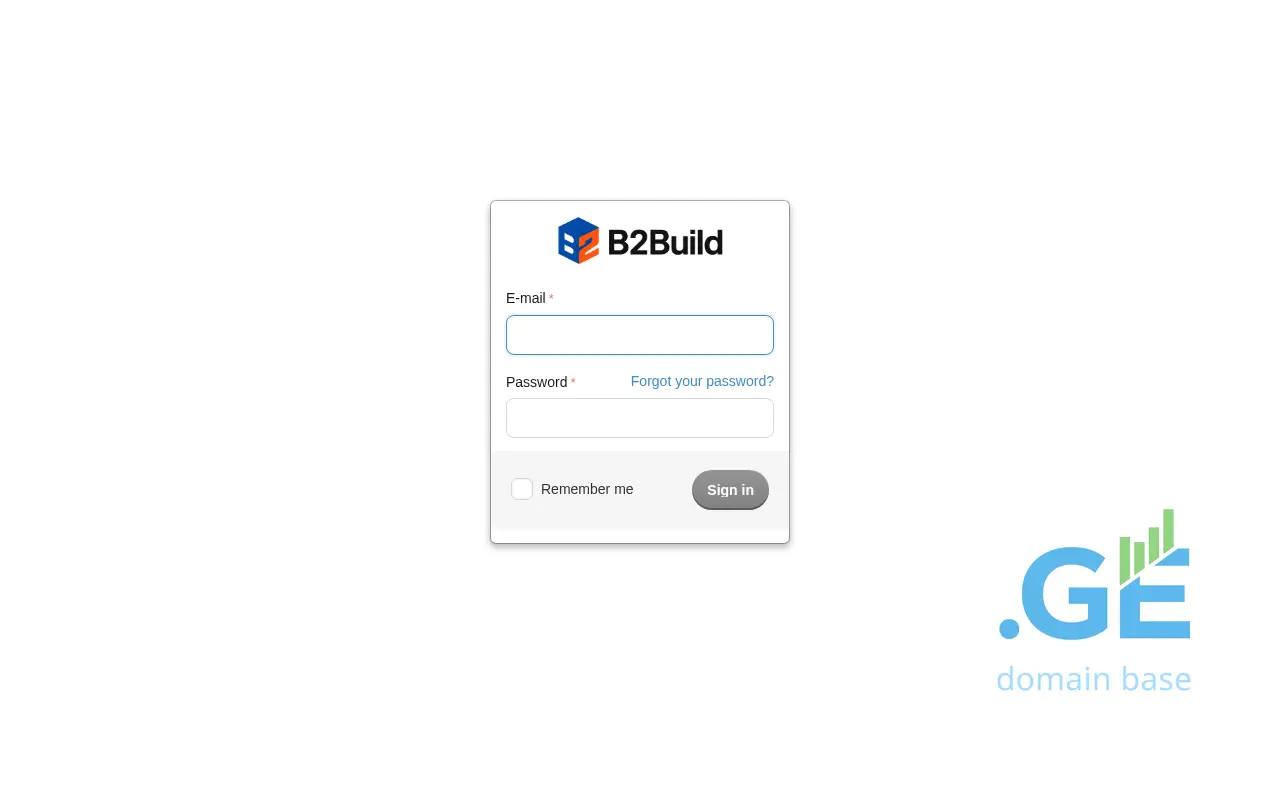 Screenshot of the site b2build.ge