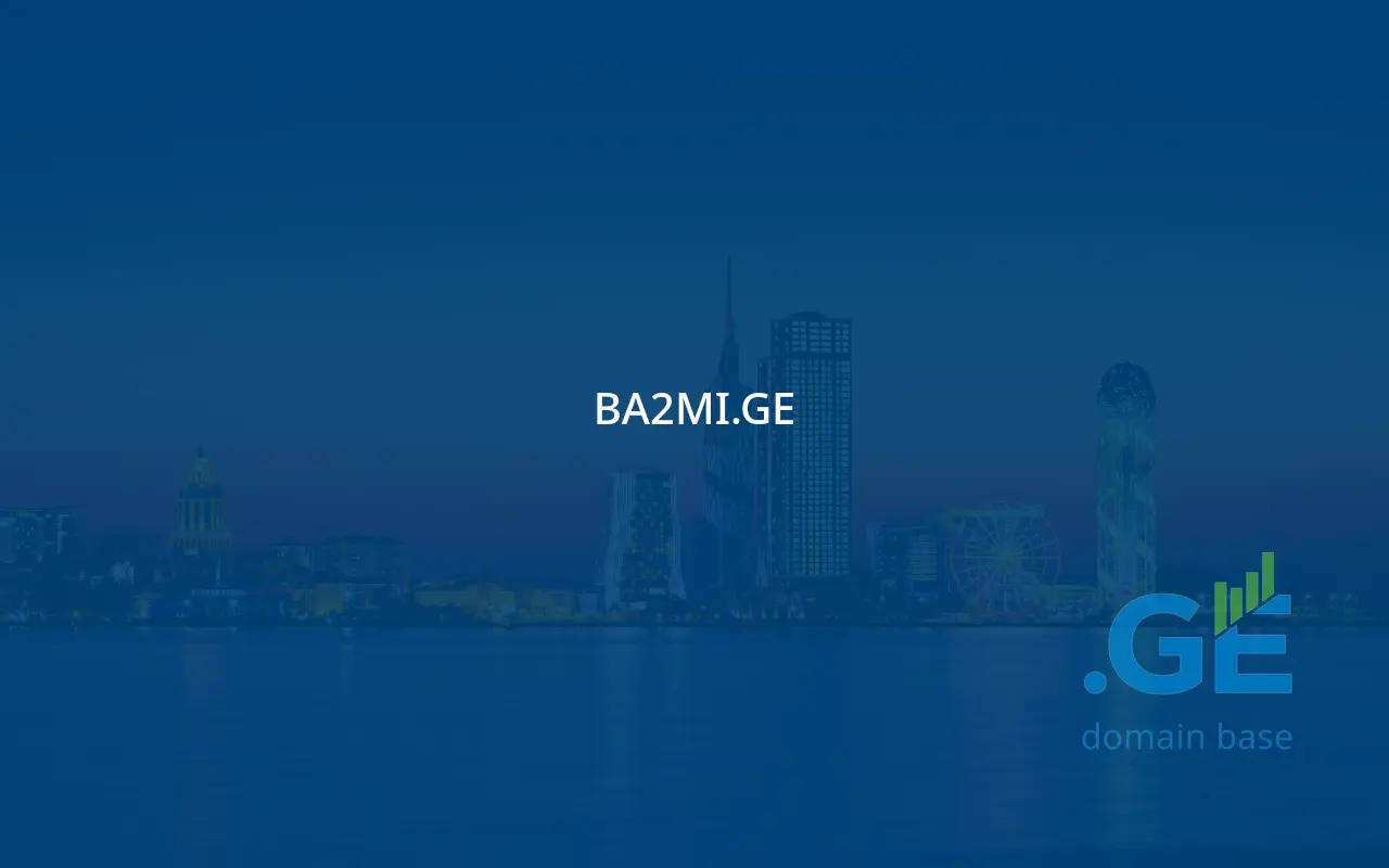 Screenshot of the site ba2mi.ge