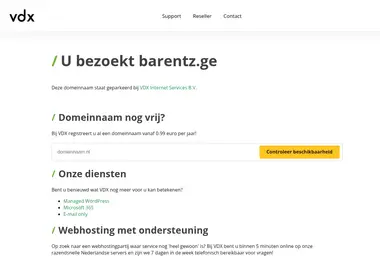 Screenshot of barentz.ge