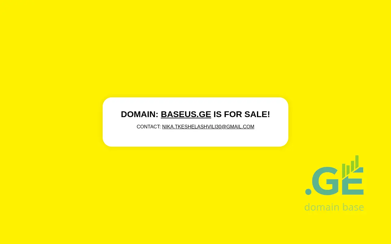 Screenshot of the site baseus.ge
