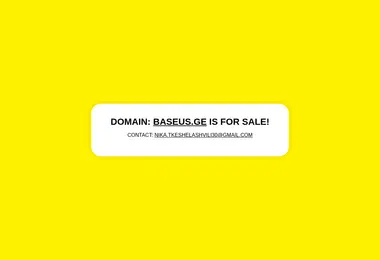 Screenshot of baseus.ge