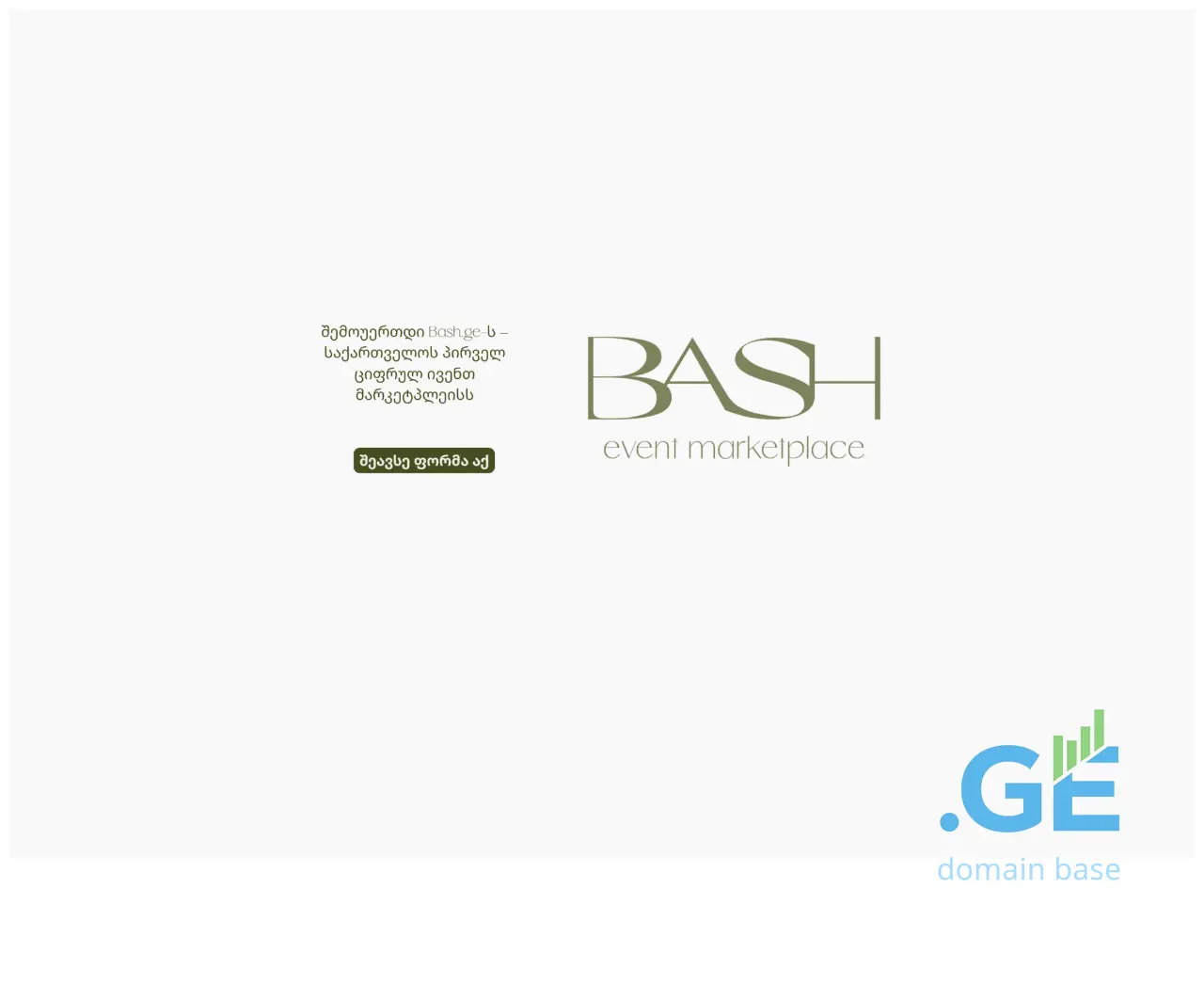 Screenshot of the site bash.ge