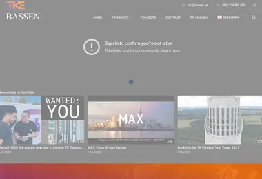 Screenshot of bassen.ge