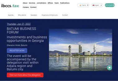 Screenshot of batumibusinessforum.ge