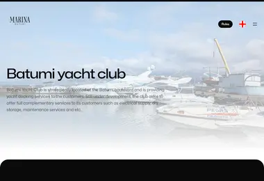 Screenshot of batumimarina.ge