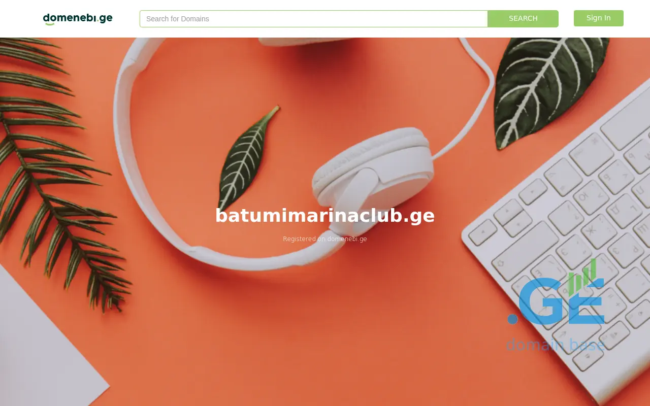 Screenshot of the site batumimarinaclub.ge