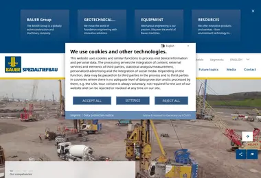 Screenshot of bauer.ge