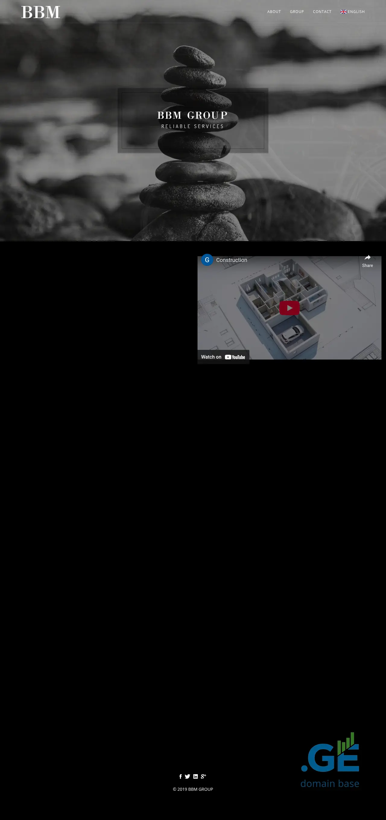 Screenshot of the site bbm.ge