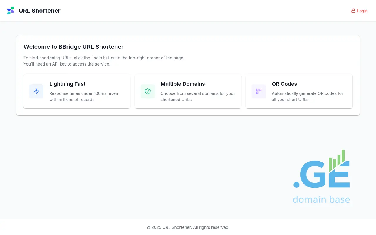 Screenshot of the site bbrid.ge