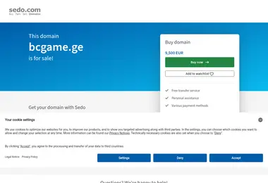 Screenshot of bcgame.ge