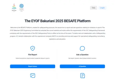 Screenshot of be-safe.ge