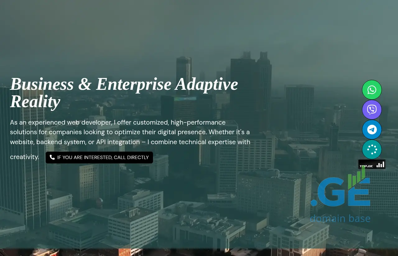 Screenshot of the site bear.ge