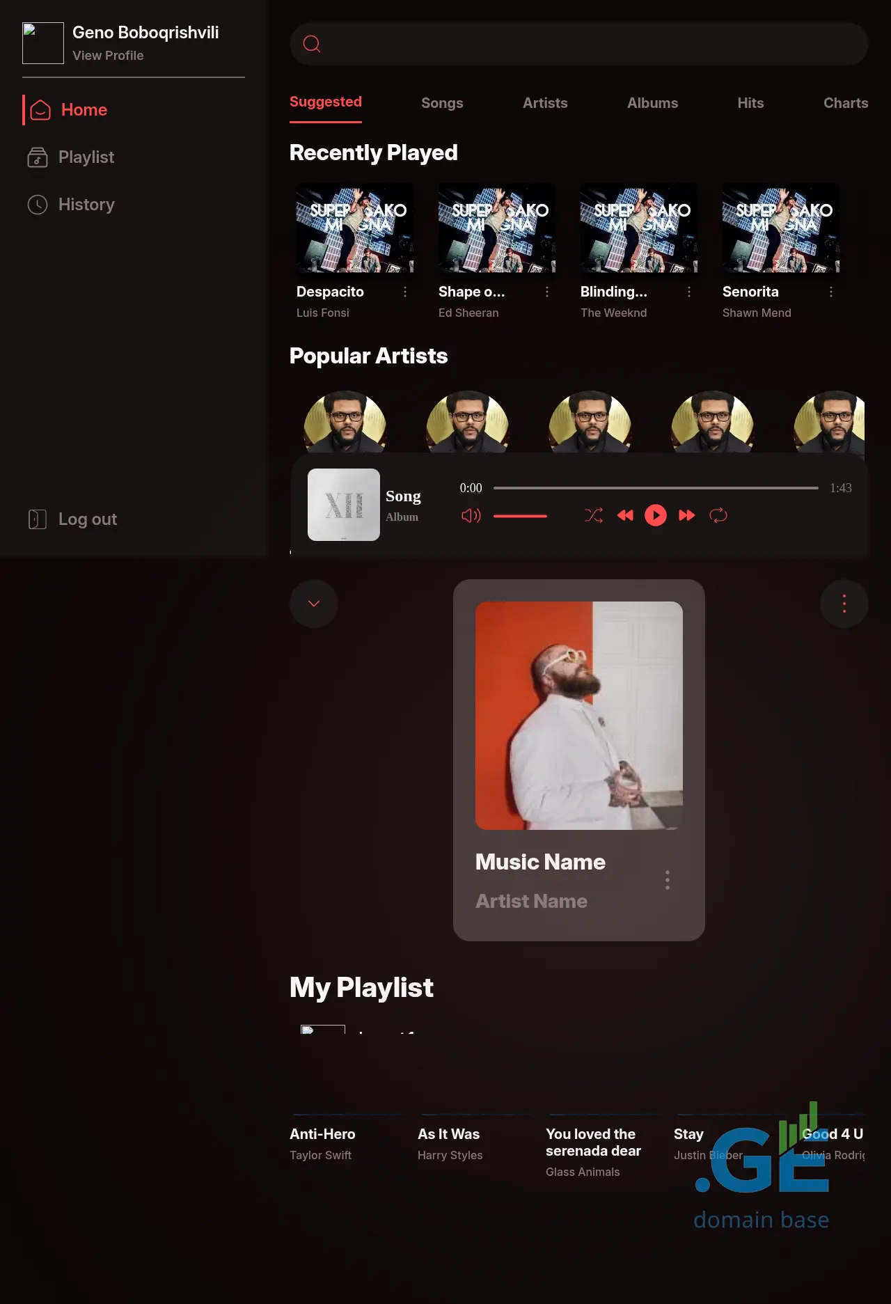 Screenshot of the site beatflow.ge