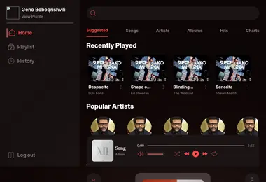 Screenshot of beatflow.ge
