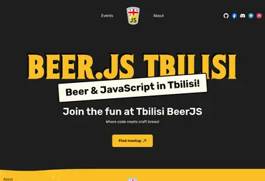 Screenshot of beerjs.ge