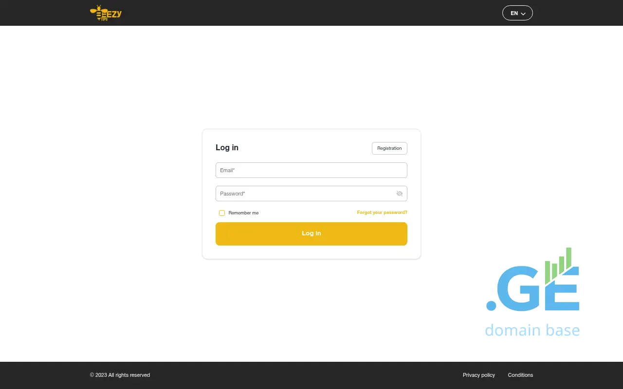 Screenshot of the site beezytips.ge
