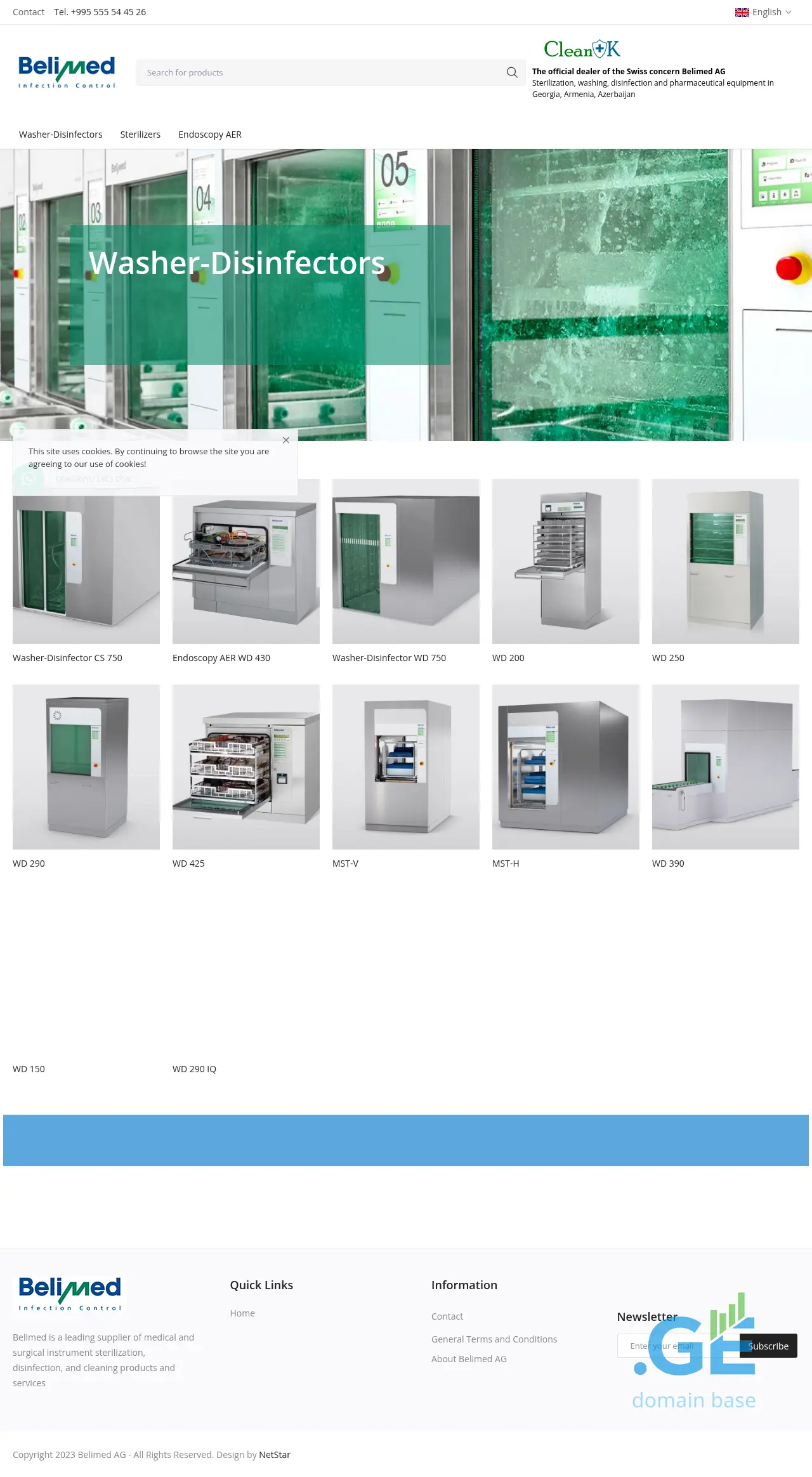 Screenshot of the site belimed.ge