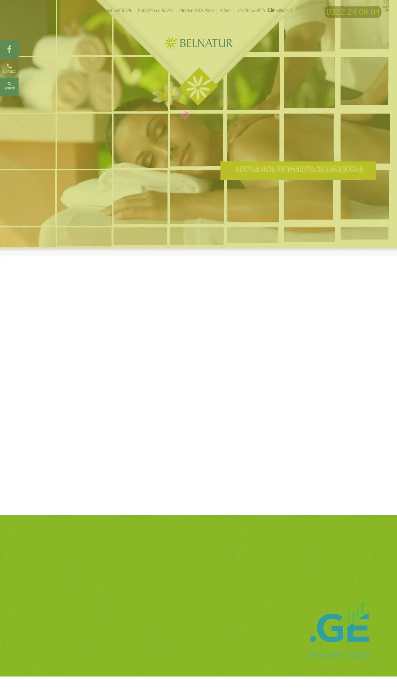 Screenshot of the site belnatur.ge