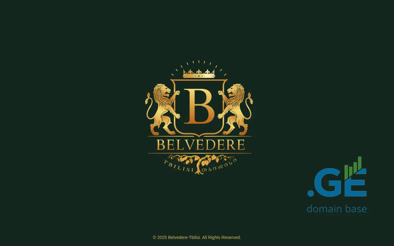 Screenshot of the site belvedere-tbilisi.ge