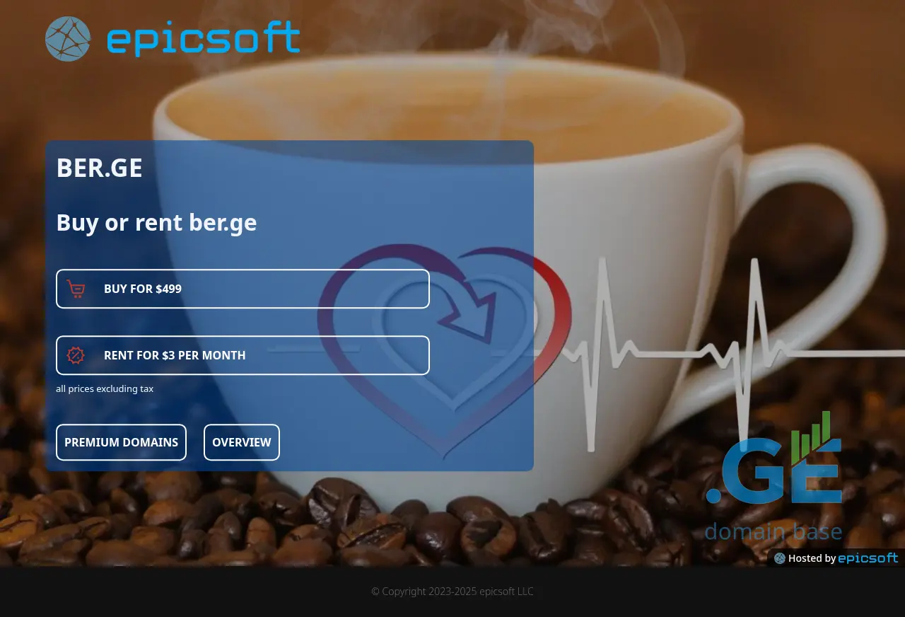 Screenshot of the site ber.ge