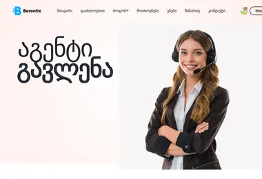 Screenshot of berentix.ge