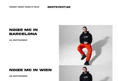 Screenshot of bestevent.ge