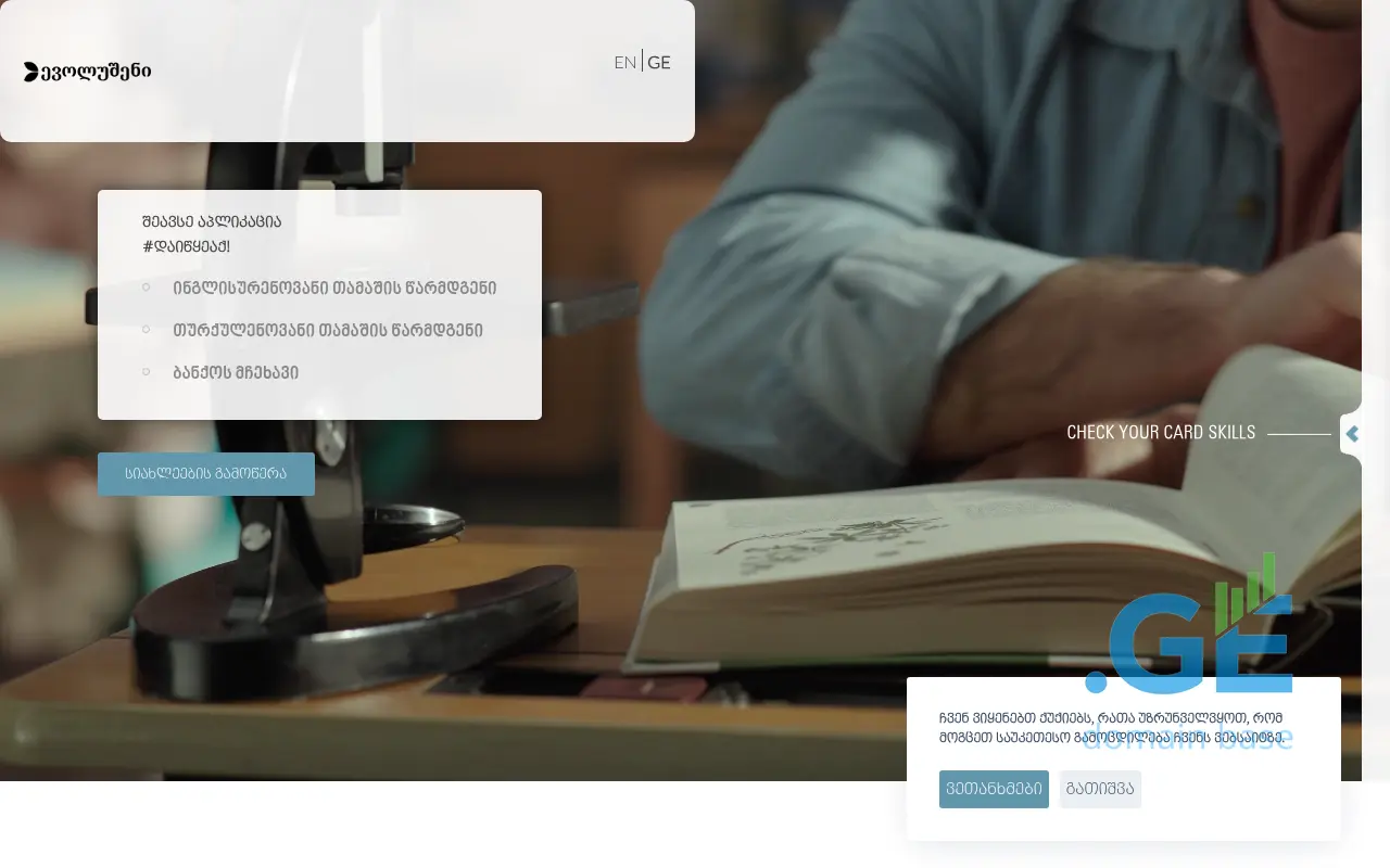 Screenshot of the site bestjob.ge