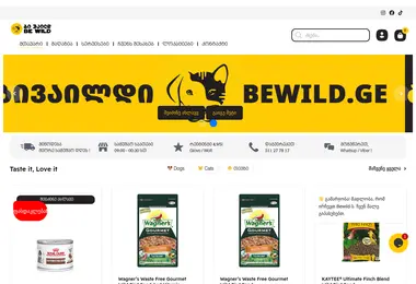 Screenshot of bewild.ge