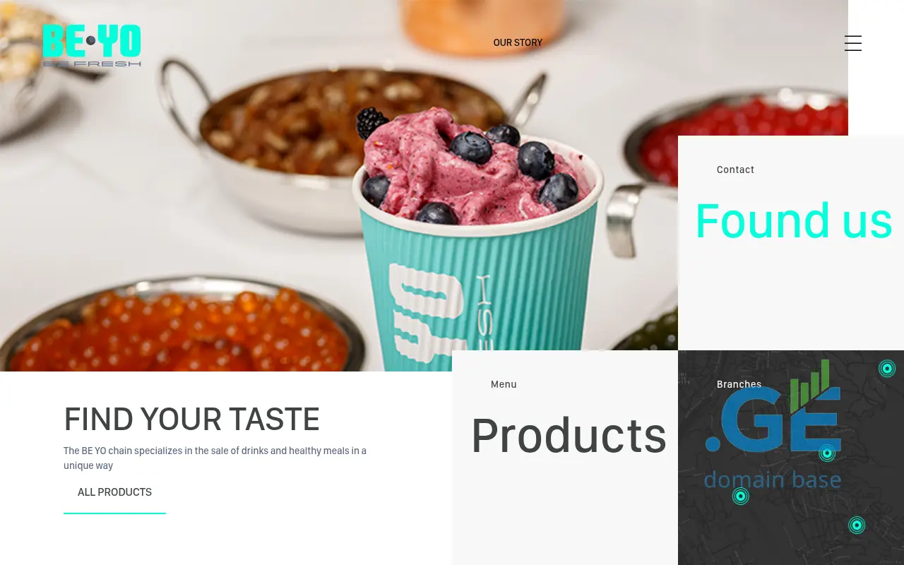 Screenshot of the site beyo.ge