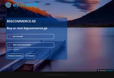 Screenshot of bigcommerce.ge