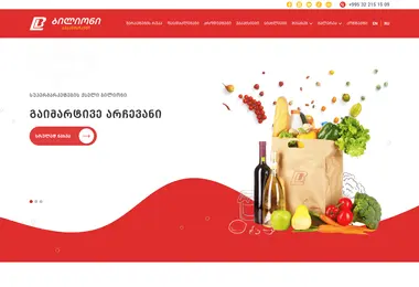 Screenshot of bilioni.ge