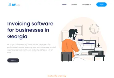Screenshot of billday.ge
