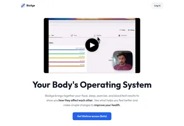 Screenshot of bioa.ge