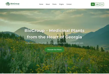 Screenshot of biogroup.ge