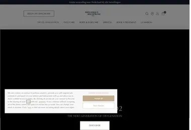 Screenshot of biologique-recherche.ge