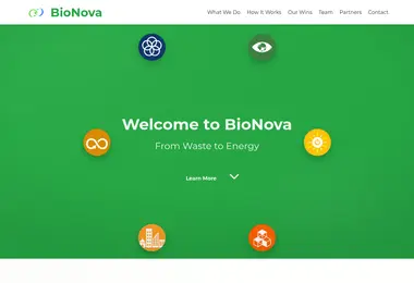 Screenshot of bionova.ge