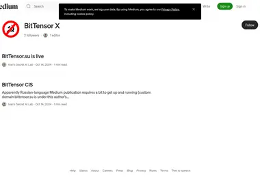 Screenshot of bittensor.ge