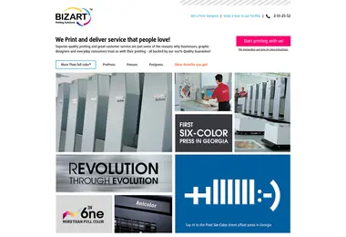 Screenshot of bizart.ge