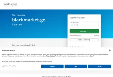 Screenshot of blackmarket.ge