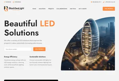Screenshot of blacksealight.ge