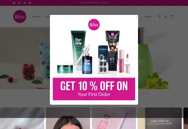 Screenshot of blissshop.ge