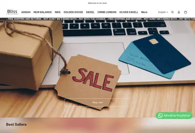 Screenshot of blisssneakers.ge