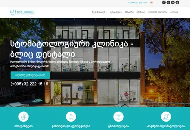 Screenshot of blitsdental.ge