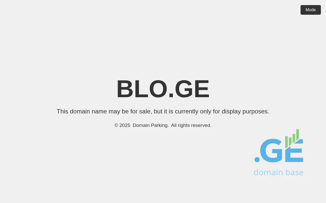 Screenshot of the site blo.ge