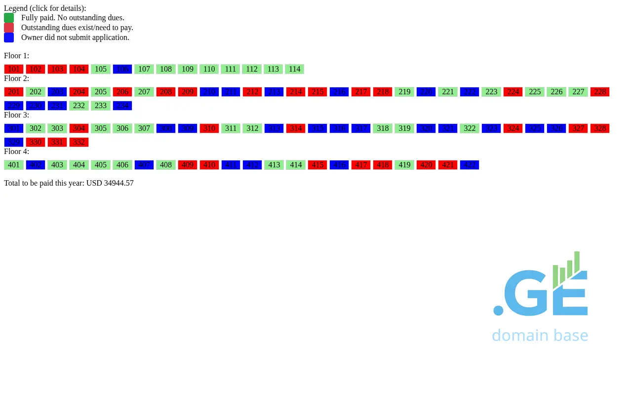 Screenshot of the site block1.ge