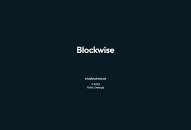 Screenshot of blockwise.ge