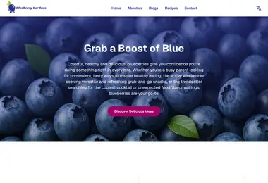 Screenshot of blueberrygardens.ge
