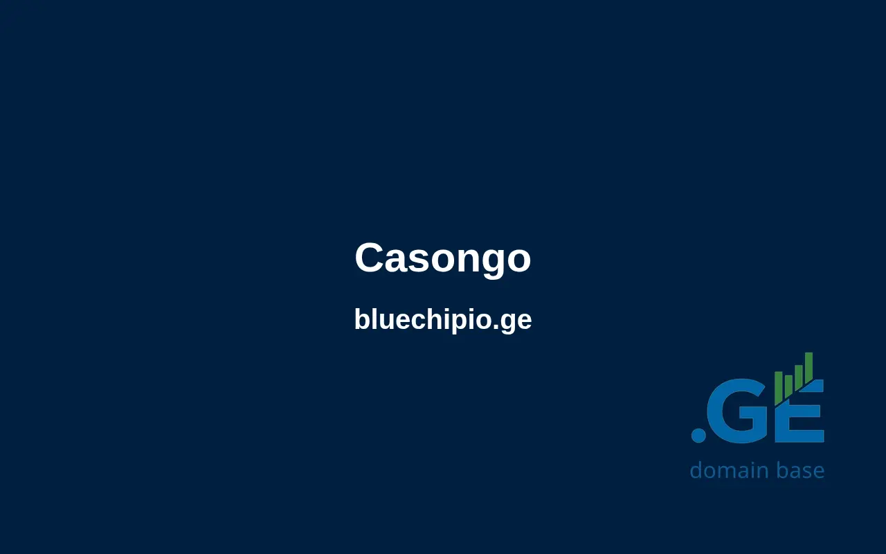 Screenshot of the site bluechipio.ge